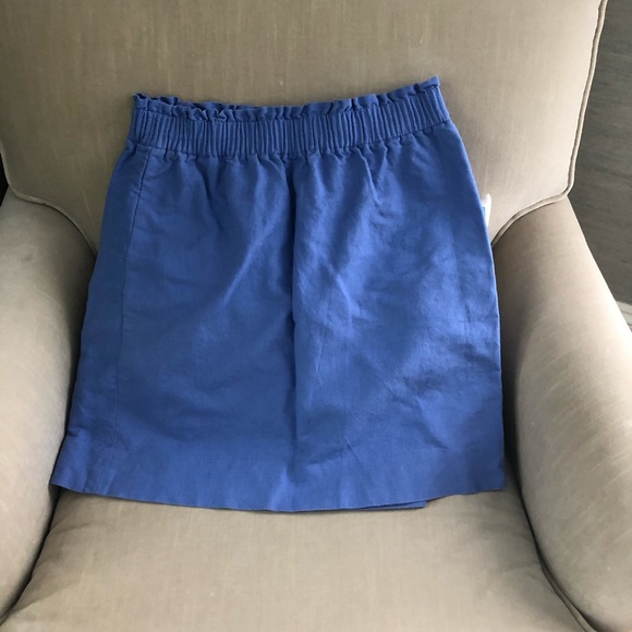 Blue jcrew mini skirt. Perfect condition. Size 4. - Picture 1 of 3